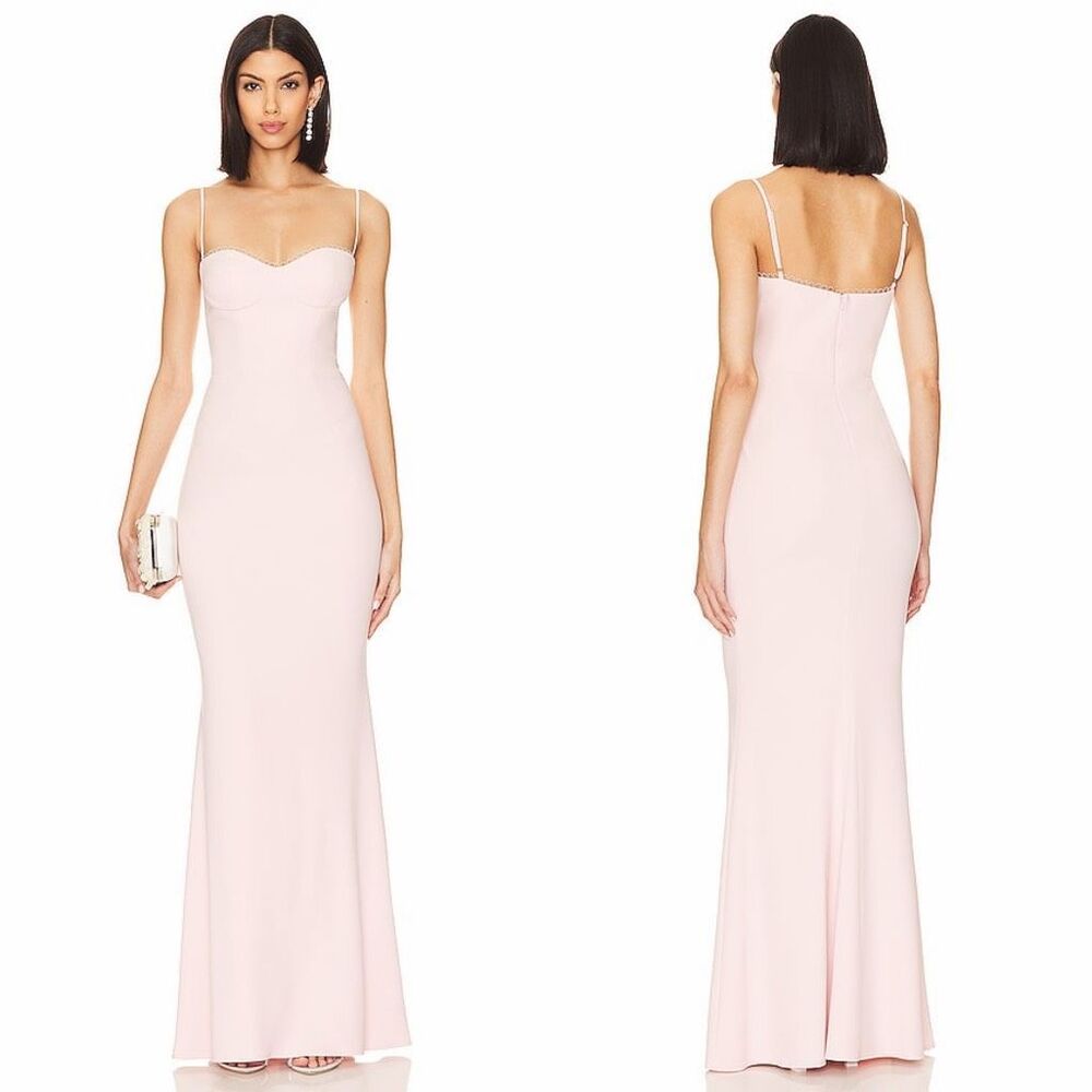 Katie May Yasmin Gown in Blush Size Small $299